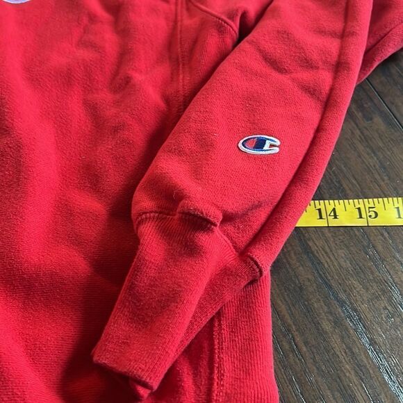 Champion Reverse Weave sweatshirt size M with smile face embroidered on chest - Picture 3 of 8